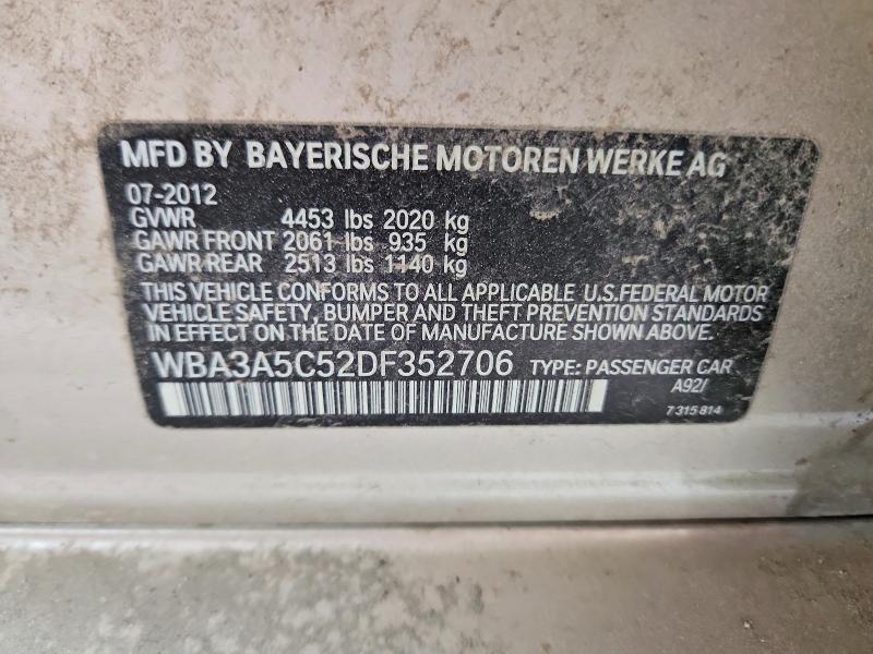 Продаж на аукціоні авто 2013 Bmw 328, vin: WBA3A5C52DF352706, номер лоту: 51023916