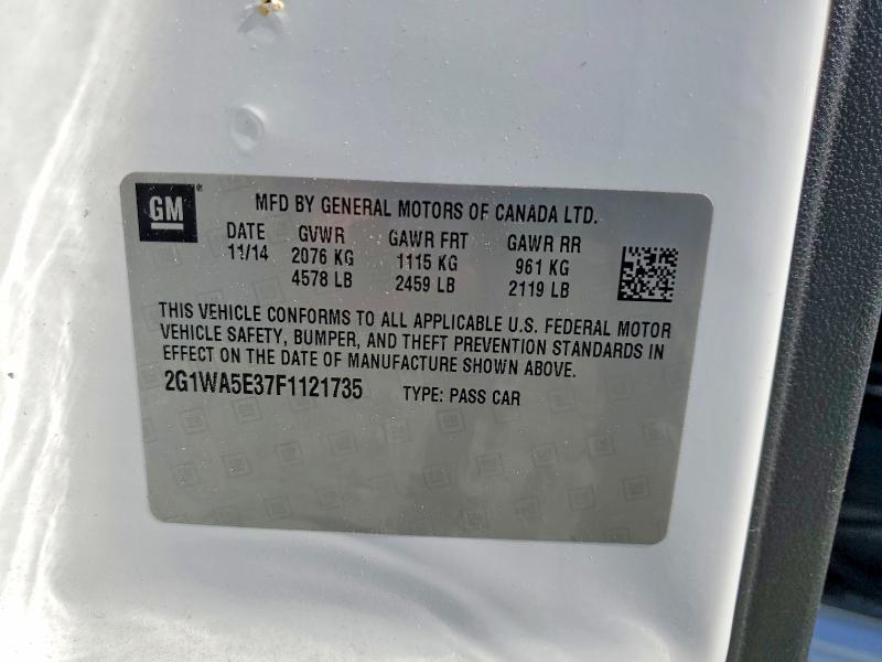 Продаж на аукціоні авто 2015 Chevrolet Impala Limited, vin: 2G1WA5E37F1121735, номер лоту: 48685286