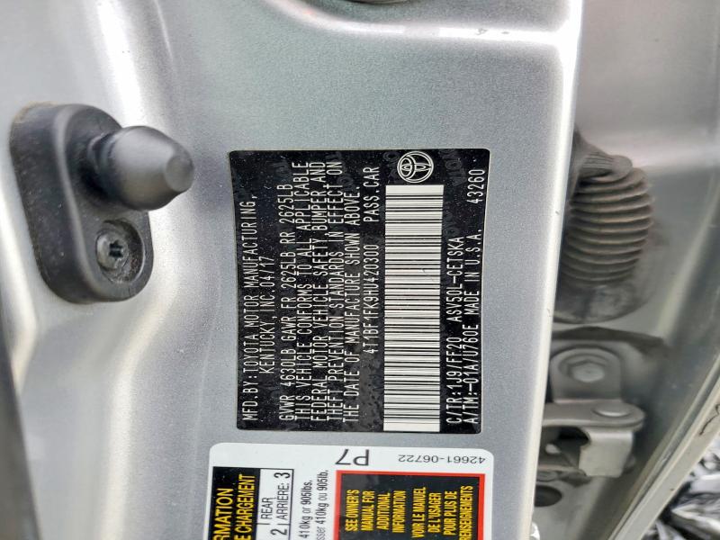 Aukcja sprzedaży 2017 Toyota Camry, vin: 4T1BF1FK9HU420300, numer aukcji: 50239316