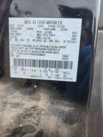 Aukcja sprzedaży 2009 Ford Escape, vin: 1FMCU03749KD04603, numer aukcji: 47579536