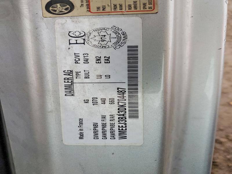 Продаж на аукціоні авто 2013 Smart Fortwo, vin: WMEEJ3BA3DK704487, номер лоту: 49766716