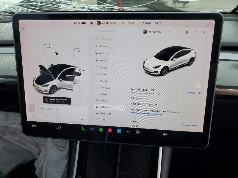 Продаж на аукціоні авто 2020 Tesla Model 3, vin: 5YJ3E1EA4LF590425, номер лоту: 49489606