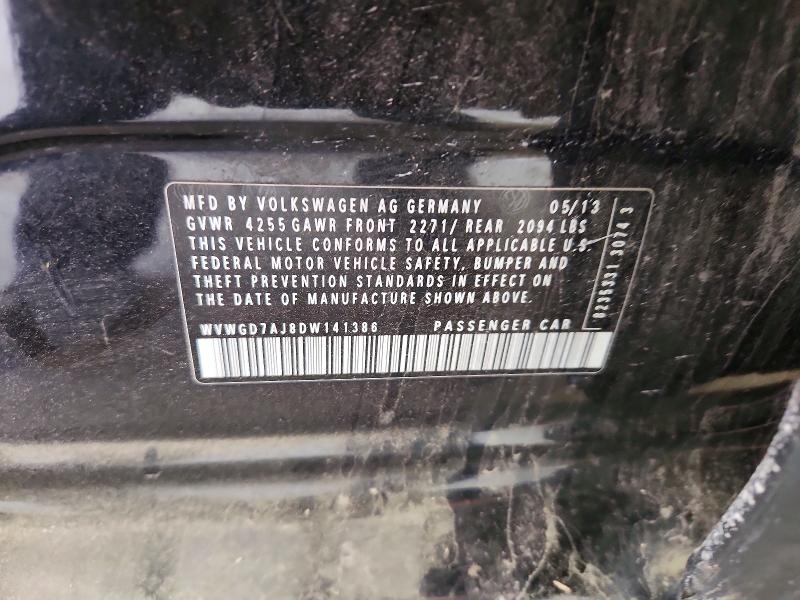 Продажа на аукционе авто 2013 Volkswagen Gti, vin: WVWGD7AJ8DW141386, номер лота: 49181696