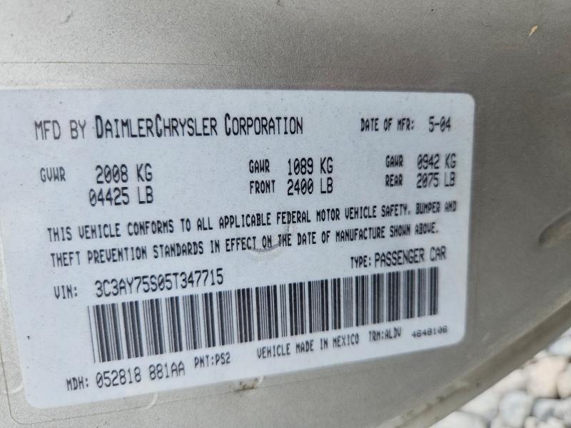 Продажа на аукционе авто 2005 Chrysler Pt Cruiser, vin: 3C3AY75S05T347715, номер лота: 49922126