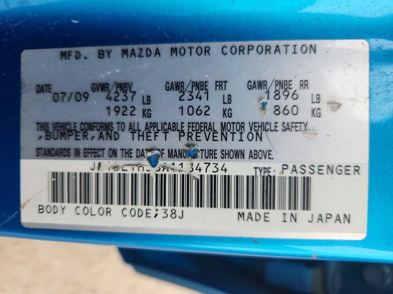 51157026 :رقم المزاد ، JM1BL1H38A1184734 vin ، 2010 Mazda Speed مزاد بيع