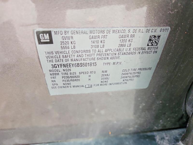 Продаж на аукціоні авто 2011 Cadillac Srx, vin: 3GYFNEEY6BS601815, номер лоту: 48756416