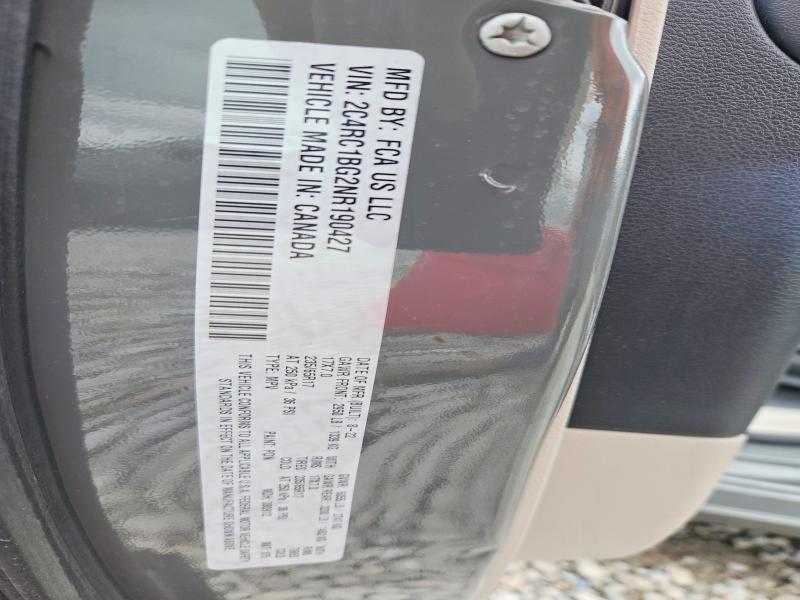 49756286 :رقم المزاد ، 2C4RC1BG2NR190427 vin ، 2022 Chrysler Pacifica مزاد بيع