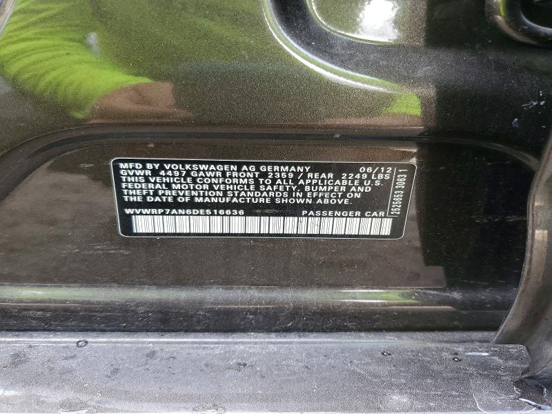 Продажа на аукционе авто 2013 Volkswagen Cc, vin: WVWRP7AN6DE516636, номер лота: 48601296