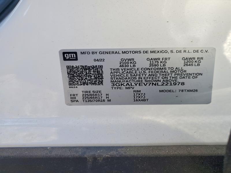 Продаж на аукціоні авто 2022 Gmc Terrain, vin: 3GKALYEV7NL221978, номер лоту: 49909776