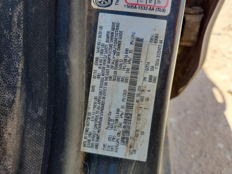 50581416 :رقم المزاد ، 3FADP4BJ1GM107680 vin ، 2016 Ford Fiesta مزاد بيع
