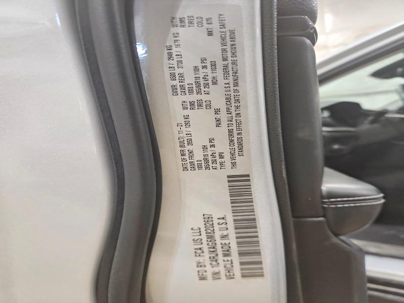 Aukcja sprzedaży 2021 Jeep Grand Cherokee, vin: 1C4RJKAG6M8202697, numer aukcji: 50449636