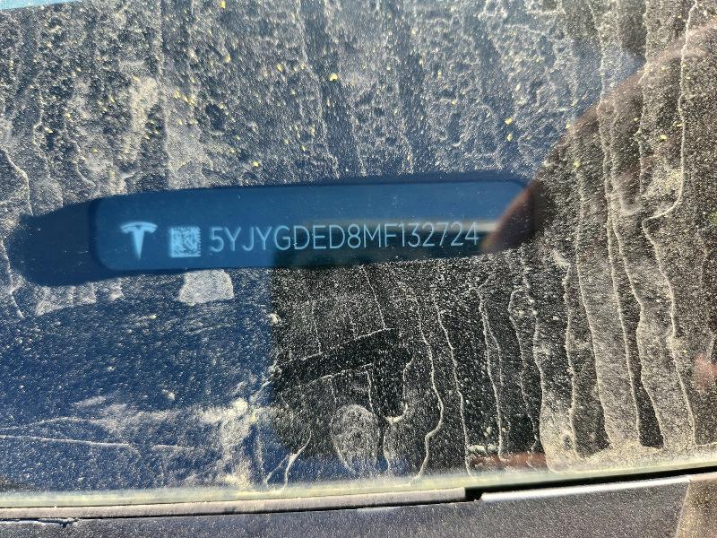 49056546 :رقم المزاد ، 5YJYGDED8MF132724 vin ، 2021 Tesla Model Y مزاد بيع