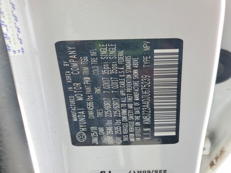 Продаж на аукціоні авто 2018 Hyundai Tucson, vin: KM8J23A40JU675239, номер лоту: 51773226