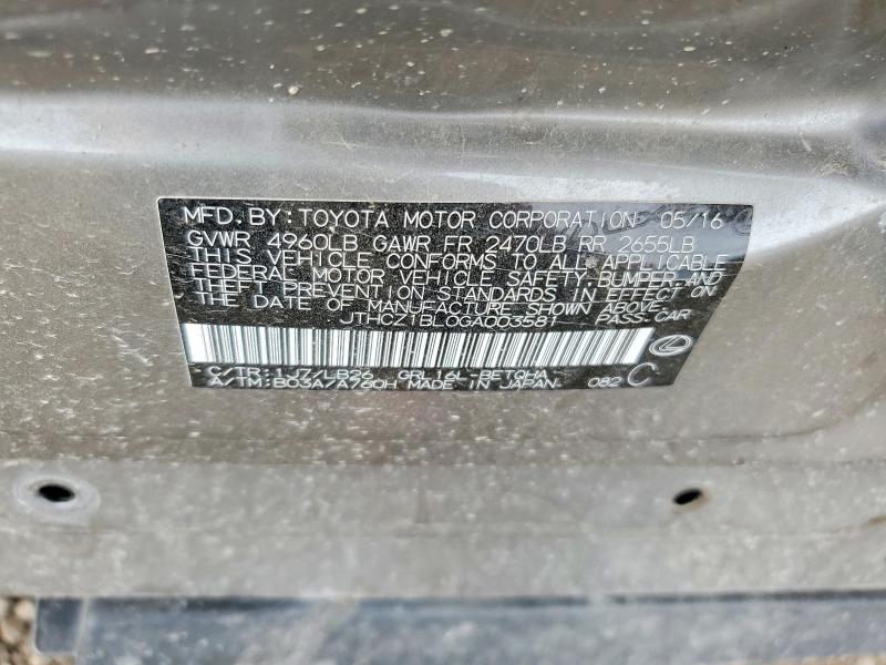 Продажа на аукционе авто 2016 Lexus Gs, vin: JTHCZ1BL0GA003581, номер лота: 51000486