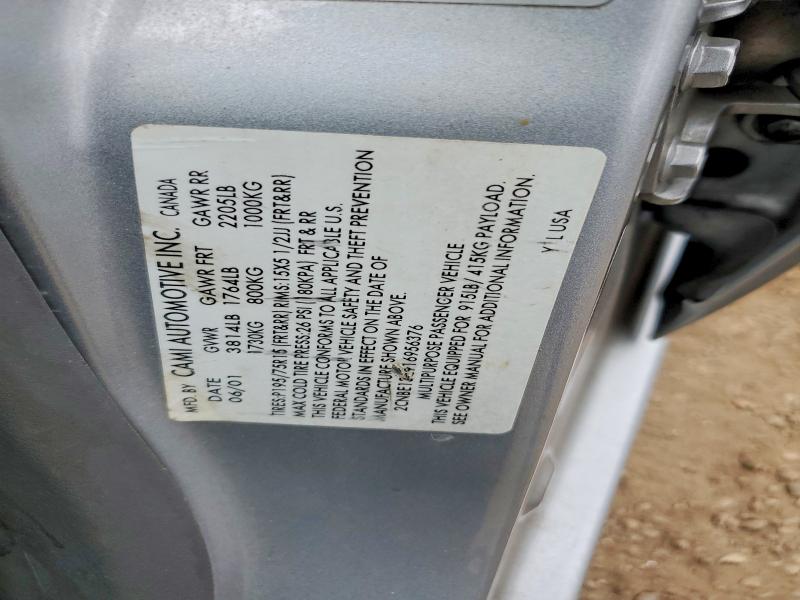 2001 Chev Tracker მანქანა იყიდება აუქციონზე, vin: 2CNBE13C916956376, აუქციონის ნომერი: 48477806