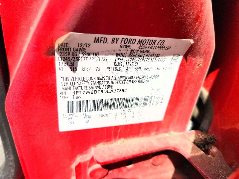 Продаж на аукціоні авто 2013 Ford F250, vin: 1FT7W2BT6DEA37384, номер лоту: 50321046
