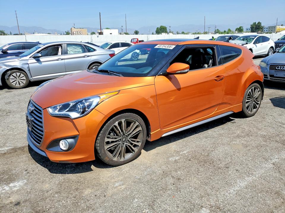 2016 Hyundai Veloster მანქანა იყიდება აუქციონზე, vin: KMHTC6AE6GU254277, აუქციონის ნომერი: 48704306