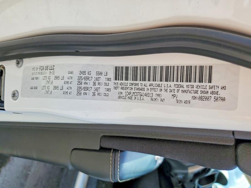 Продаж на аукціоні авто 2016 Jeep Cherokee, vin: 1C4PJMCS7GW140313, номер лоту: 51157466