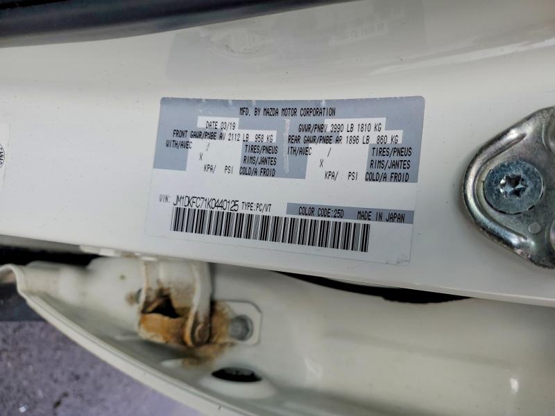 2019 Mazda Cx-3 მანქანა იყიდება აუქციონზე, vin: JM1DKFC71K0440125, აუქციონის ნომერი: 49465456