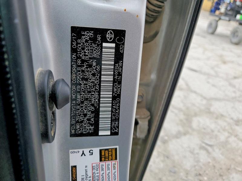 Продаж на аукціоні авто 2017 Toyota Prius, vin: JTDKBRFU6H3042166, номер лоту: 49510086