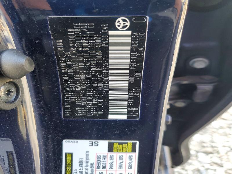 Продаж на аукціоні авто 2025 Toyota Corolla, vin: 5YFB4MDE8SP325675, номер лоту: 51328246