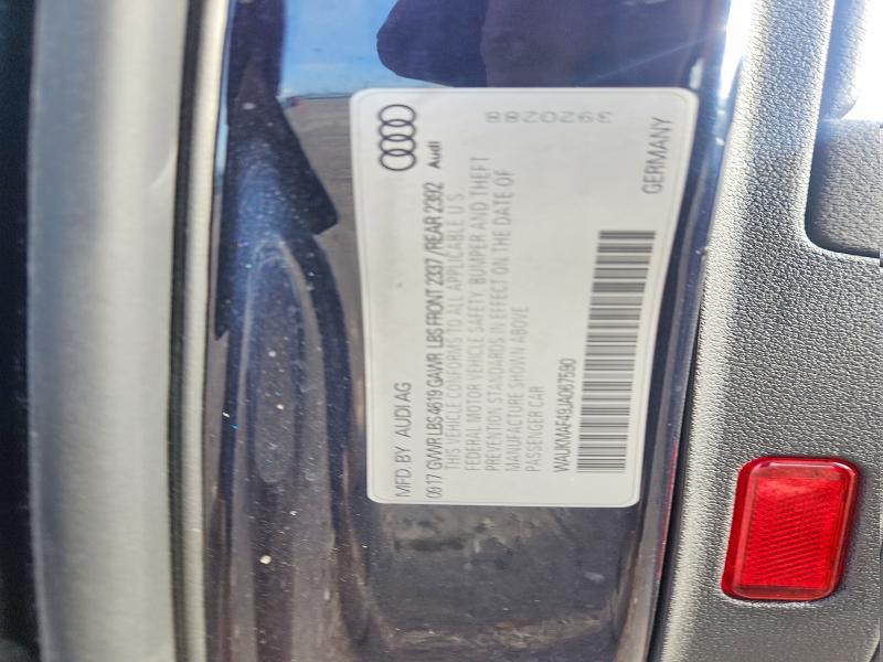 2018 Audi A4 მანქანა იყიდება აუქციონზე, vin: WAUKMAF49JA067590, აუქციონის ნომერი: 47809076