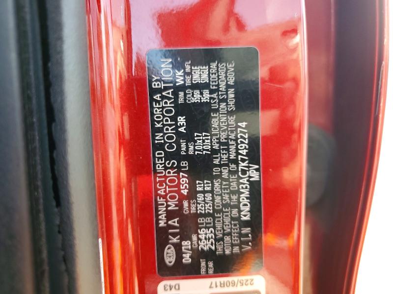 Продаж на аукціоні авто 2019 Kia Sportage, vin: KNDPM3AC7K7492274, номер лоту: 49890816