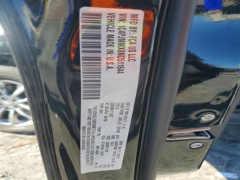Aukcja sprzedaży 2022 Jeep Cherokee, vin: 1C4PJMMX8ND511644, numer aukcji: 51322116