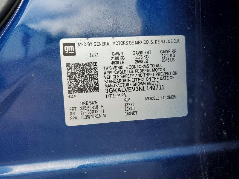 Продаж на аукціоні авто 2022 Gmc Terrain, vin: 3GKALVEV3NL149711, номер лоту: 51375566
