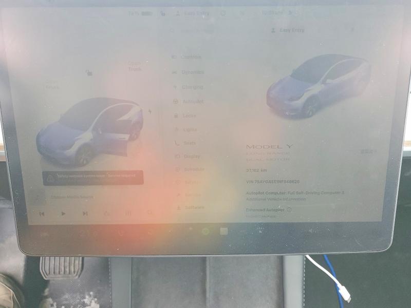 47206216 :رقم المزاد ، 7SAYGAEE1NF548626 vin ، 2022 Tesla Model Y مزاد بيع
