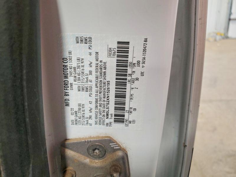 49923836 :رقم المزاد ، NM0LS7S2XN1526195 vin ، 2022 Ford Transit Connect مزاد بيع