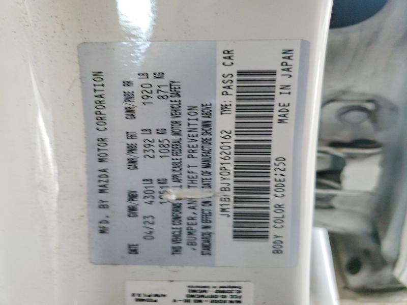 2023 Mazda 3 მანქანა იყიდება აუქციონზე, vin: JM1BPBJY0P1620162, აუქციონის ნომერი: 49686906