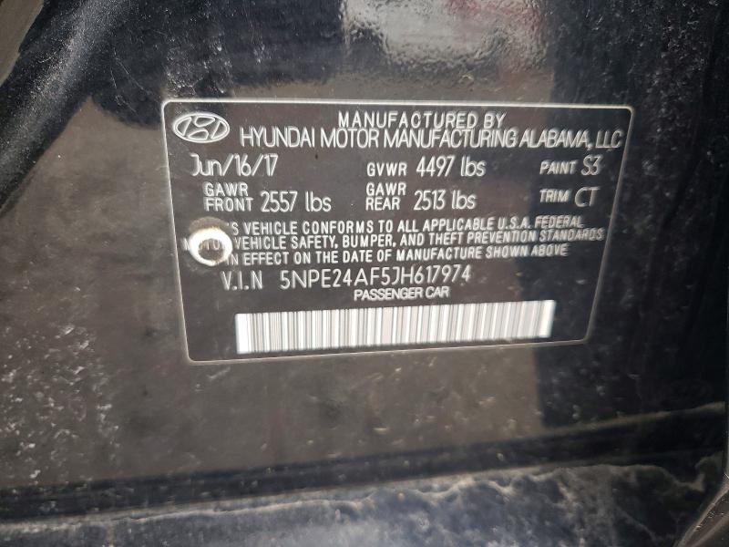 48874106 :رقم المزاد ، 5NPE24AF5JH617974 vin ، 2018 Hyundai Sonata مزاد بيع