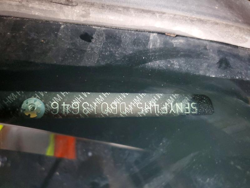 2013 Honda Pilot მანქანა იყიდება აუქციონზე, vin: 5FNYF4H51DB013646, აუქციონის ნომერი: 95152025
