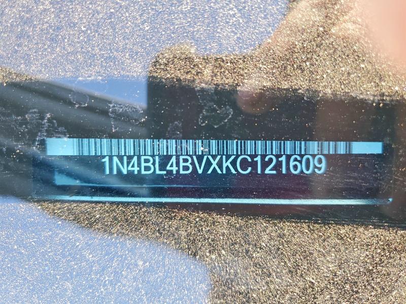 50883126 :رقم المزاد ، 1N4BL4BVXKC121609 vin ، 2019 Nissan Altima مزاد بيع