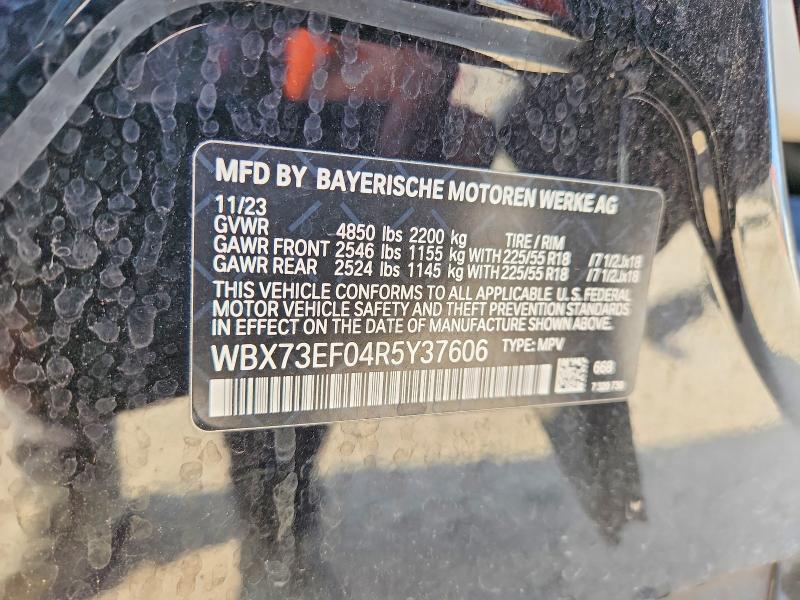 50803706 :رقم المزاد ، WBX73EF04R5Y37606 vin ، 2024 Bmw X1 مزاد بيع