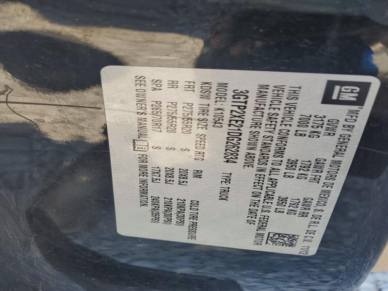 50838576 :رقم المزاد ، 3GTP2XE21DG262834 vin ، 2013 Gmc Sierra مزاد بيع