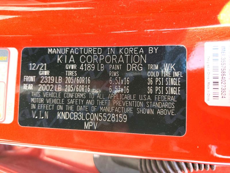 Aukcja sprzedaży 2022 Kia Niro, vin: KNDCB3LC0N5528159, numer aukcji: 51325046