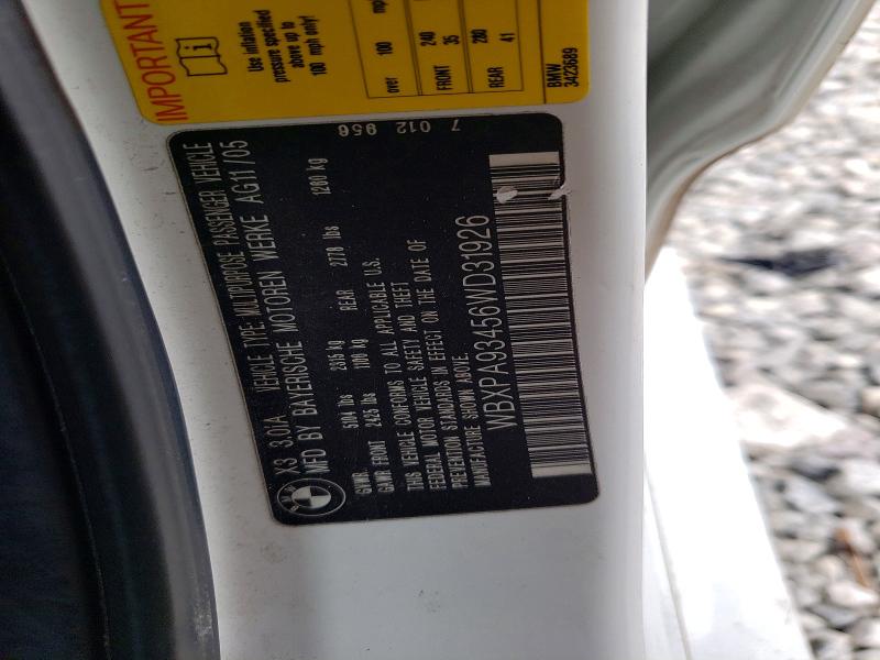 Продажа на аукционе авто 2006 Bmw X3, vin: WBXPA93456WD31926, номер лота: 50524156