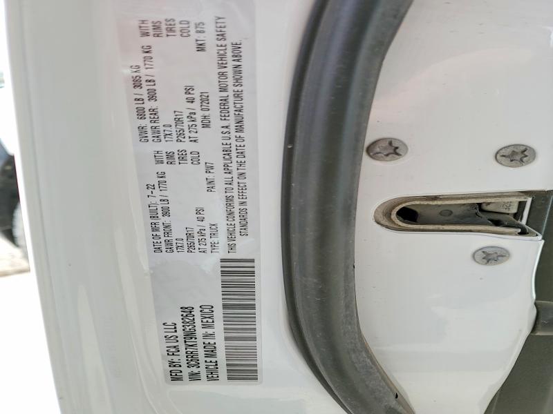 2022 Ram 1500 Classic მანქანა იყიდება აუქციონზე, vin: 3C6RR7KT9NG382648, აუქციონის ნომერი: 51548306
