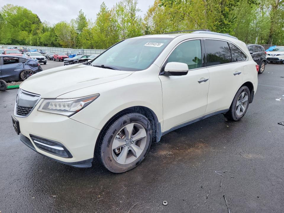 50994576 :رقم المزاد ، 5FRYD4H26GB042316 vin ، 2016 Acura Mdx مزاد بيع