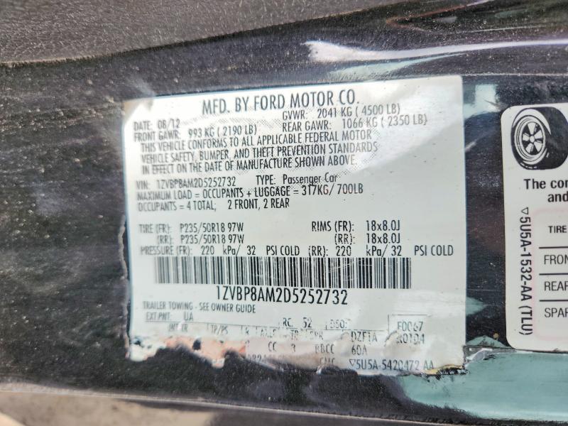 Продажа на аукционе авто 2013 Ford Mustang, vin: 1ZVBP8AM2D5252732, номер лота: 49450866