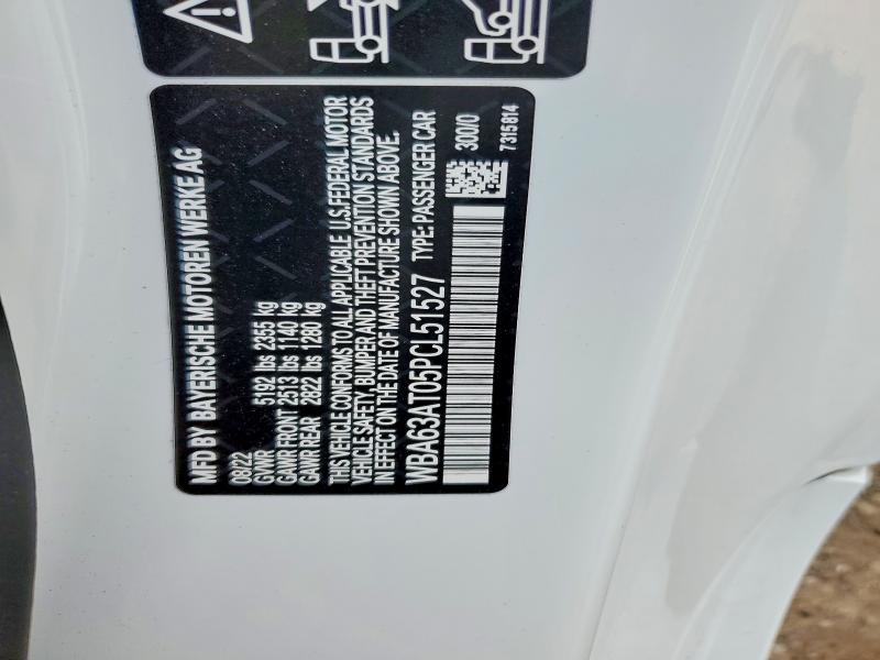 Aukcja sprzedaży 2023 Bmw M440xi, vin: WBA63AT05PCL51527, numer aukcji: 51303746