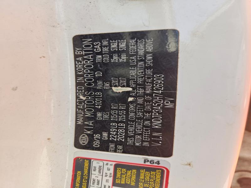 2017 Kia Soul მანქანა იყიდება აუქციონზე, vin: KNDJP3A52H7426903, აუქციონის ნომერი: 51332346