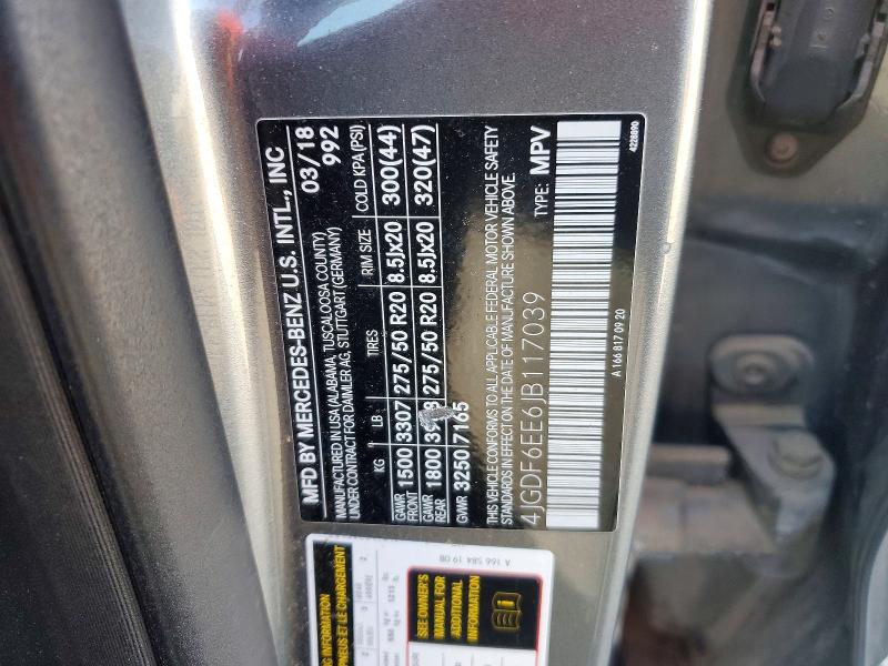 Продажа на аукционе авто 2018 Mercedes-benz Gls, vin: 4JGDF6EE6JB117039, номер лота: 46122256