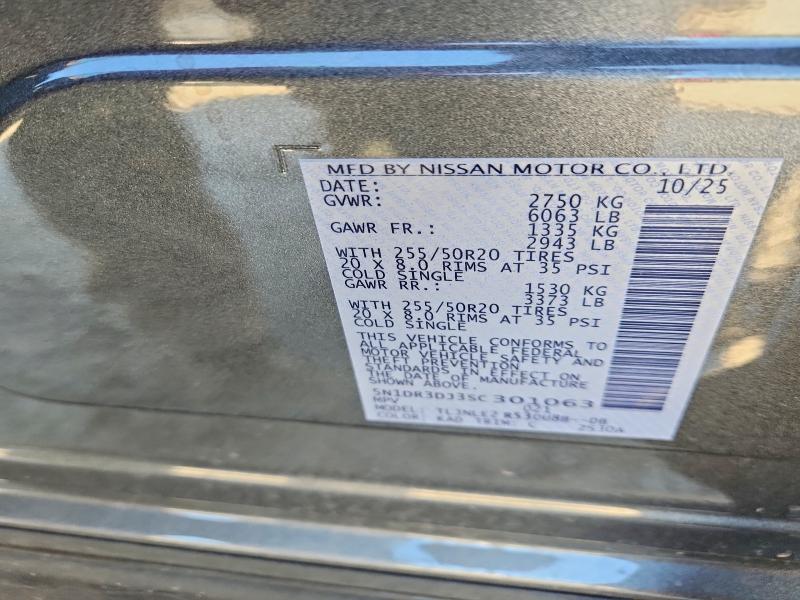 Продажа на аукционе авто 2025 Nissan Pathfinder, vin: 5N1DR3DJ3SC301063, номер лота: 49998676