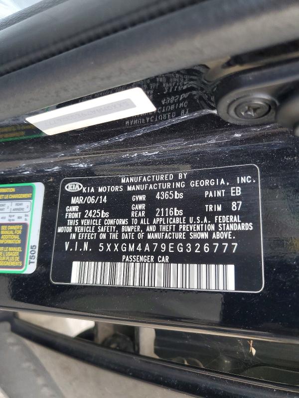 Aukcja sprzedaży 2014 Kia Optima, vin: 5XXGM4A79EG326777, numer aukcji: 49443586