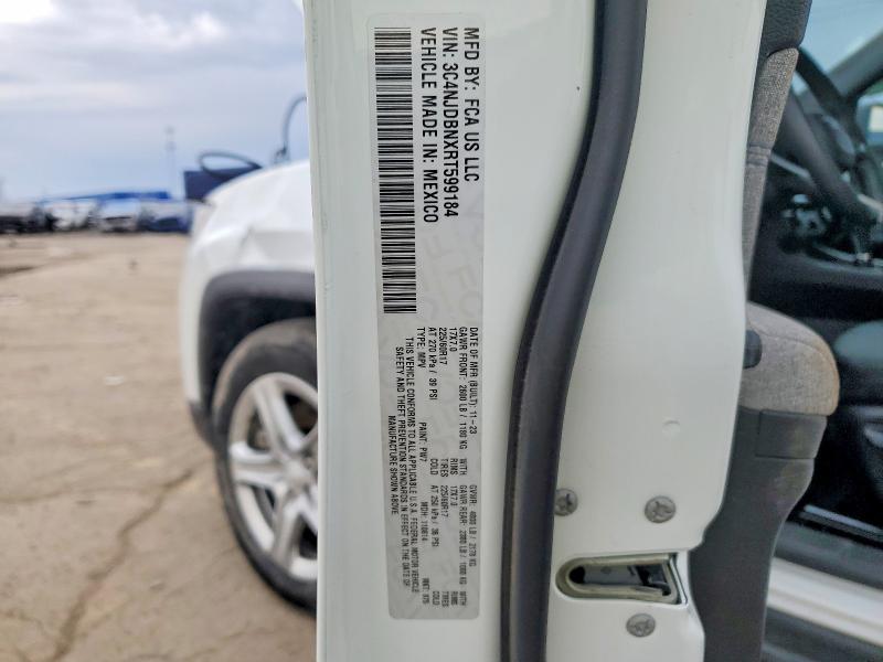2024 Jeep Compass მანქანა იყიდება აუქციონზე, vin: 3C4NJDBNXRT599184, აუქციონის ნომერი: 49456266