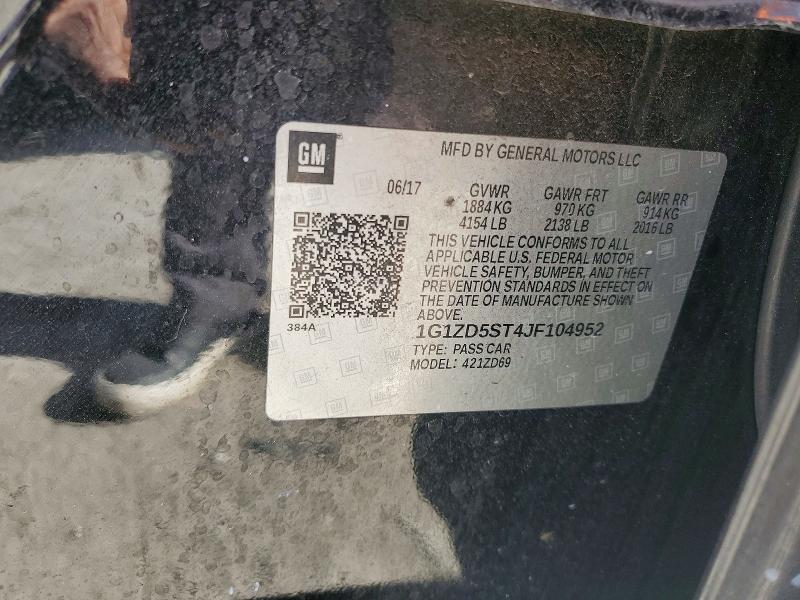 2018 Chevrolet Malibu მანქანა იყიდება აუქციონზე, vin: 1G1ZD5ST4JF104952, აუქციონის ნომერი: 51422326