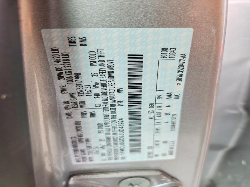 Продаж на аукціоні авто 2018 Ford Escape, vin: 1FMCU0GD9JUD43924, номер лоту: 50124536